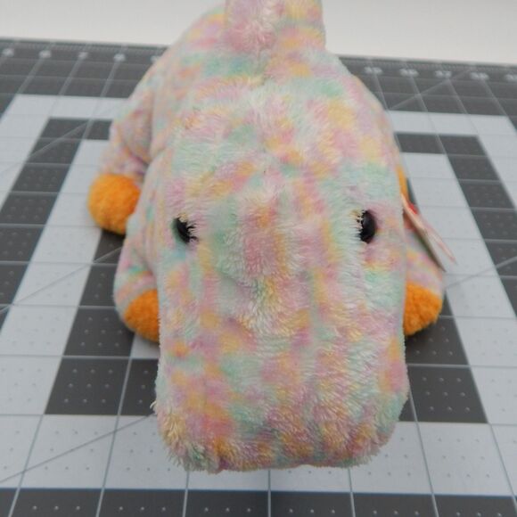 TY Pluffies Clomps Dinosaur Tylux Pastel Spots 10 Inch Plush Stuffed Animal - Picture 13 of 13